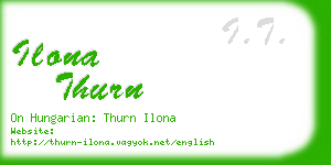 ilona thurn business card